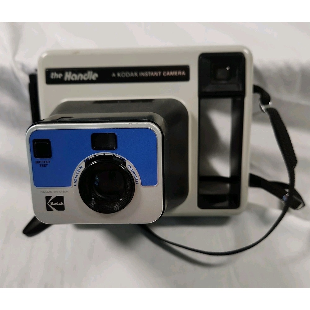 Vintage 1970s Kodak The Handle Instant Camera With Neck Strap, Untested